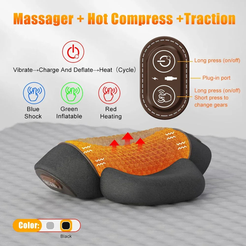 SootheWave control panel with heat and vibration settings